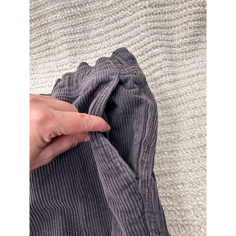 RSQ Corduroy Pants Straight Leg Size S Grey Mens Elastic Waist Drawstring Casual - Picture 9 of 12